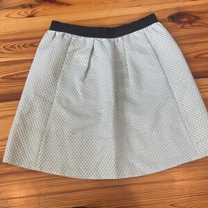 EUC Ganni Elegant Cream Skirt with Gold  Waistband XS